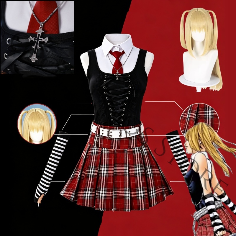 Women'S Red Accessories - Costume de cosplay Anime Misa Amane
