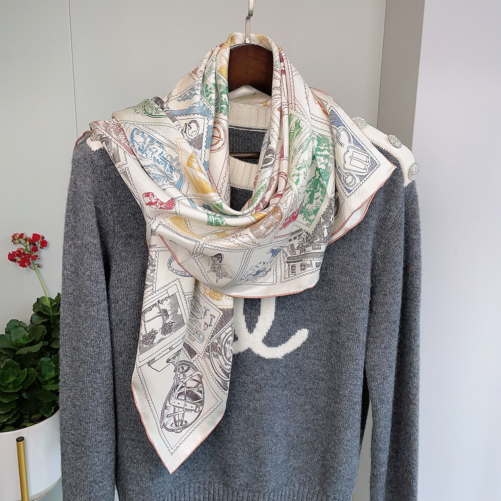 Foulard en soie de luxe 90CM,  - Women'S Accessories Clothing avis et prix