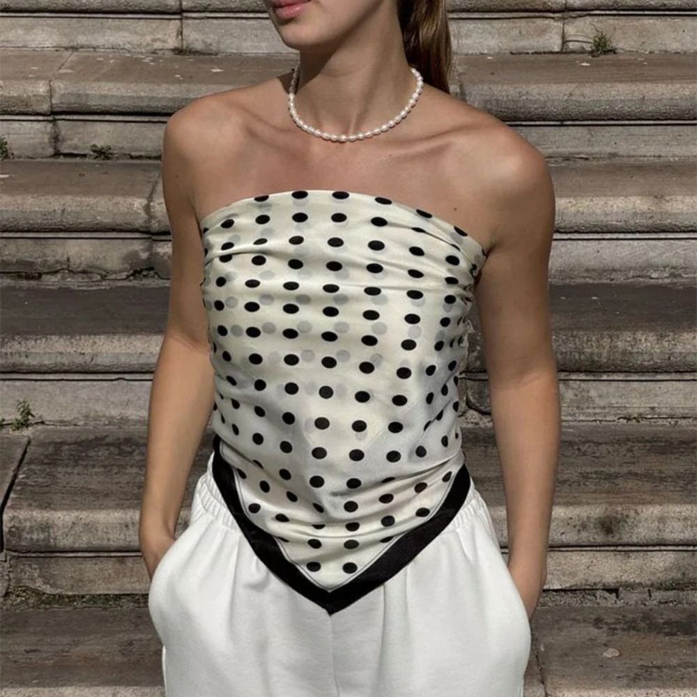 Écharpe élégante à pois imprim - Women'S Accessories Clothing avis et prix
