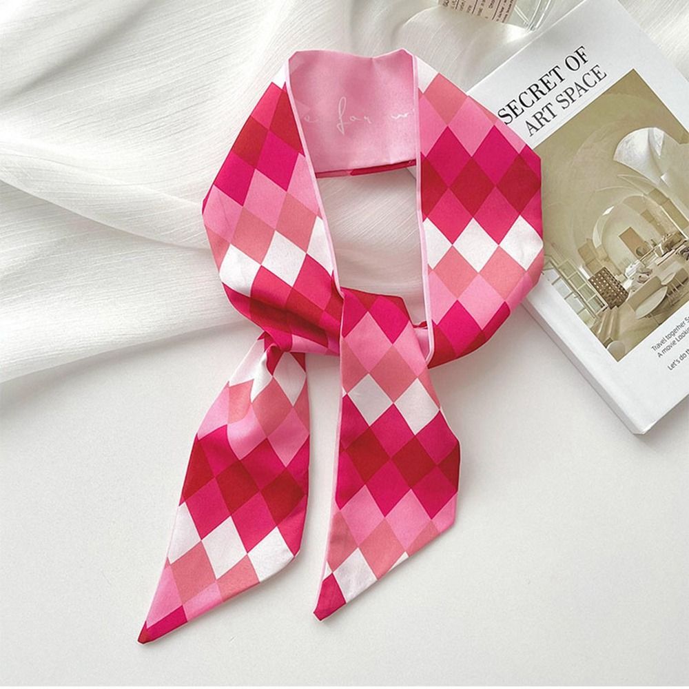 Écharpe longue en soie rose à  - Women'S Accessories Clothing avis et prix