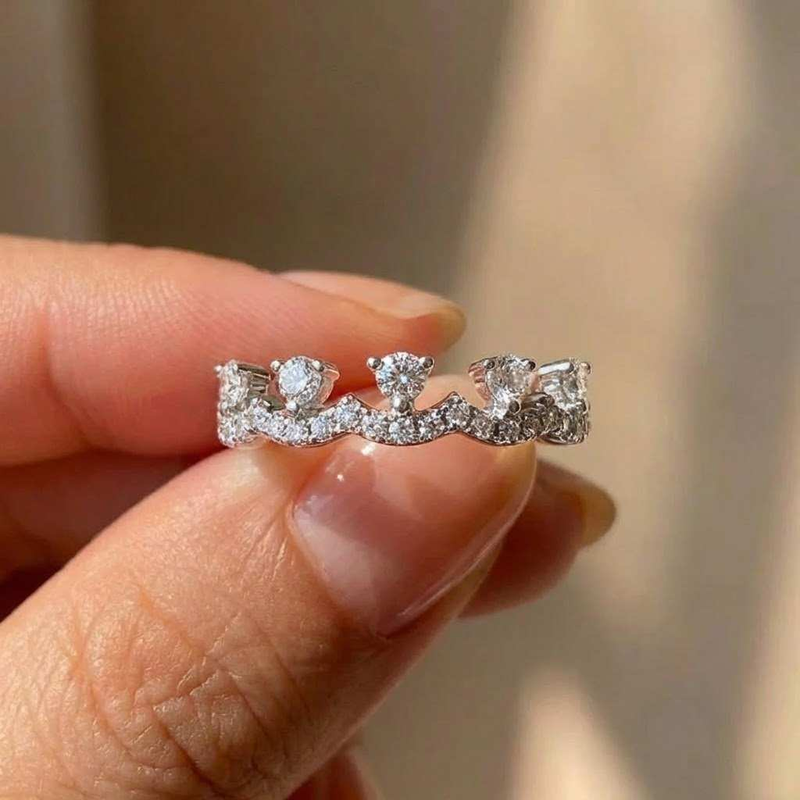 Bague Couronne en Argent Sterl - Women Accessories Sale avis et prix